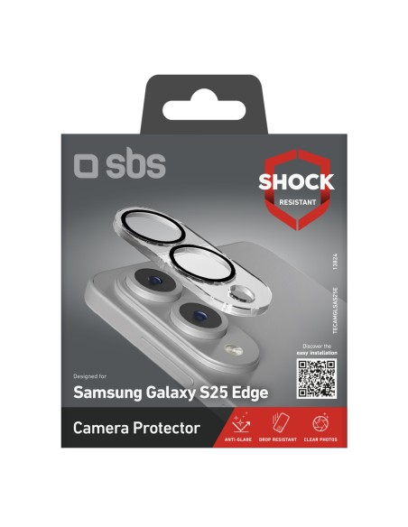 SBS TECAMGLSAS25E SAMSUNG S25 EDGE VETRO PER LENTI FOTOCAMERA