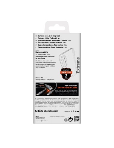 SBS TEEX2SAA36 SAMSUNG A36 COVER ULTRAPROTETTIVA TRASPARENTE