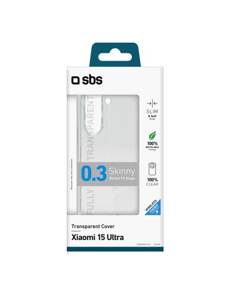 SBS TESKINXI15UT XIAOMI 15 ULTRA COVER MORBIDA TPU TRASPARENTE