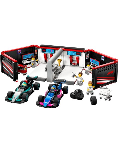 LEGO CITY FORMULA 1 GARAGE CON MONOPOSTO MERCEDES-AMG E ALPINE F1®