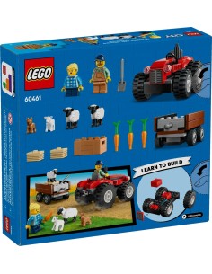 LEGO CITY GREAT VEHICLES TRATTORE AGRICOLO ROSSO CON RIMORCHIO E PECOR