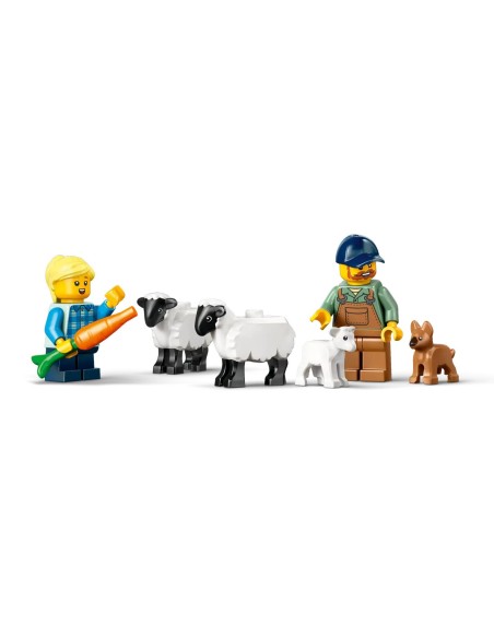 LEGO CITY GREAT VEHICLES TRATTORE AGRICOLO ROSSO CON RIMORCHIO E PECOR