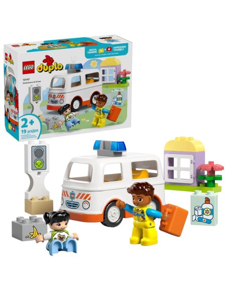LEGO DUPLO TOWN AMBULANZA E AUTISTA