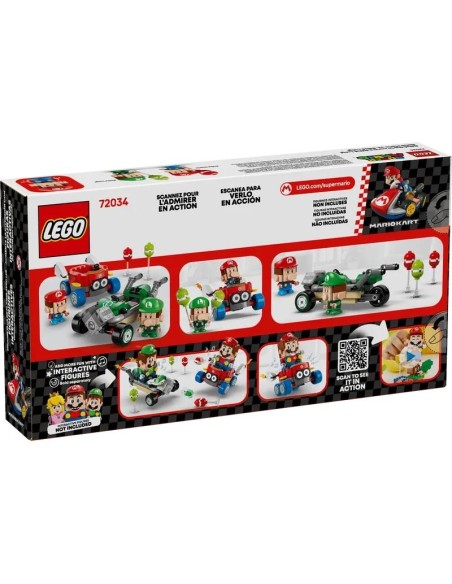LEGO SUPER MARIO MARIO KART: BABY  MARIO VS BABY LUIGI