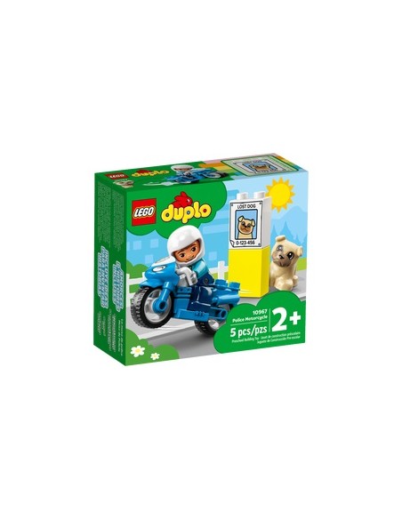 LEGO DUPLO TOWN MOTOCICLETTA DELLA POLIZIA