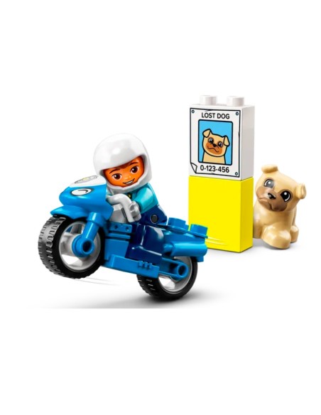 LEGO DUPLO TOWN MOTOCICLETTA DELLA POLIZIA