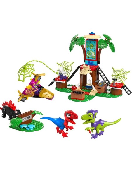 LEGO SPIDEY BATTAGLIA CON IL RAPTOR AL QUARTIER GENERALE SULL ALBERO D