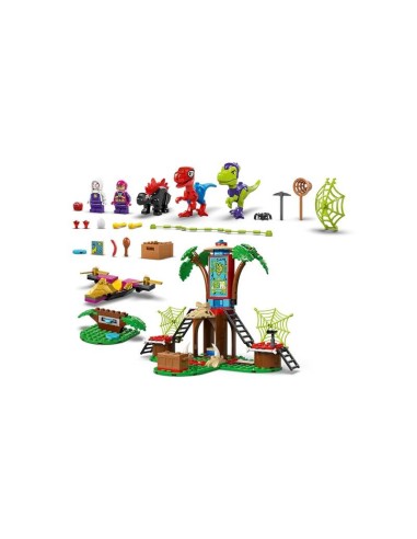 LEGO SPIDEY BATTAGLIA CON IL RAPTOR AL QUARTIER GENERALE SULL ALBERO D