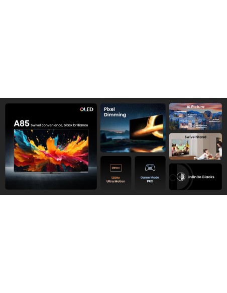 HISENSE 65A86N TVC 65" 4K  OLED    SMART SAT DOLBY ATMOS