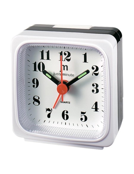 LOWELL U5303B OROLOGIO DA TAVOLO AL QUARZO SVEGLIA BIANCO