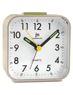 LOWELL JA7102D OROLOGIO DA TAVOLO AL QUARZO SVEGLIA/LUCE DORATO