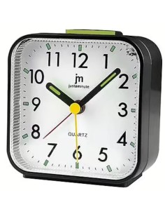 LOWELL JA7102N OROLOGIO DA TAVOLO AL QUARZO SVEGLIA/LUCE NERO