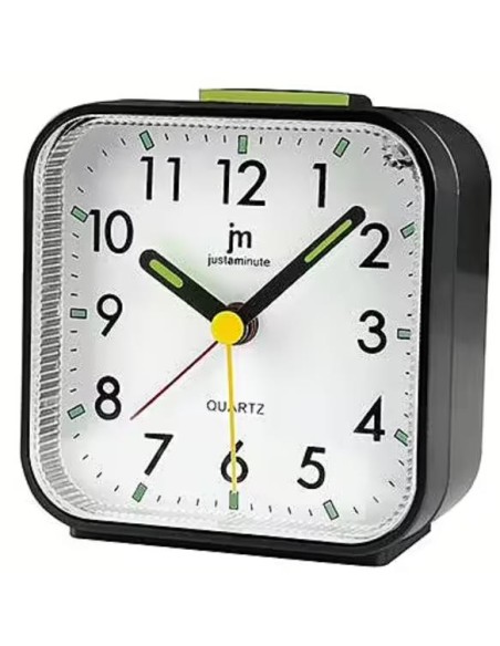 LOWELL JA7102N OROLOGIO DA TAVOLO AL QUARZO SVEGLIA/LUCE NERO