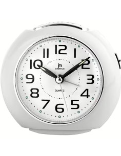 LOWELL JA7105B OROLOGIO DA TAVOLO AL QUARZO SVEGLIA BIANCO