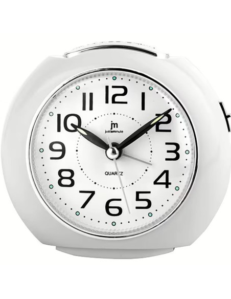 LOWELL JA7105B OROLOGIO DA TAVOLO AL QUARZO SVEGLIA BIANCO