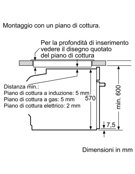 BOSCH HQA574BB3 FORNO A 60CM 71LT  NERO VAPORE PIROLITICO DISPLAY LED