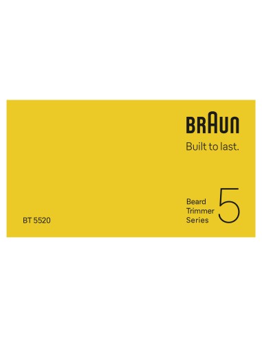 BRAUN BT5520 REGOLABARBA BEARD     TRIMMER