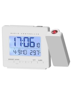 LOWELL JD9717B OROLOGIO PROIEZIONE DIGITALE BIANCO SVEGLIA TEMPERATURA