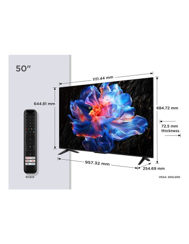 TCL 50P69K TVC 50" 4K GOOGLE SAT