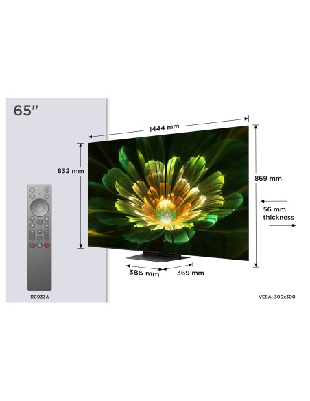 TCL 65C79K TVC 65" 4K MINILED 144HZ GOOGLE SAT/AUDIO B&O