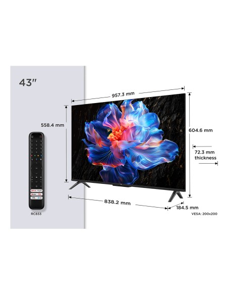 TCL 43P69K TVC 43" 4K GOOGLE TVSAT