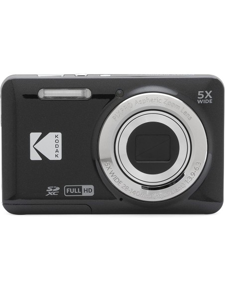 KODAK FZ55BK NERO 16MP CMOS 5X 2,7" FHD B.LITIO FOTOCAMERA COMPATTA