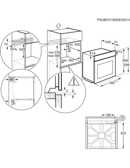 AEG GR6PB53FSB FORNO A VAPORE 25%  A++ PIROLITICO WIFI NERO DISPLAY