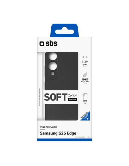 SBS TEINSTSAS25EK SAMSUNG S25 EDGE COVER INSTINCT NERO