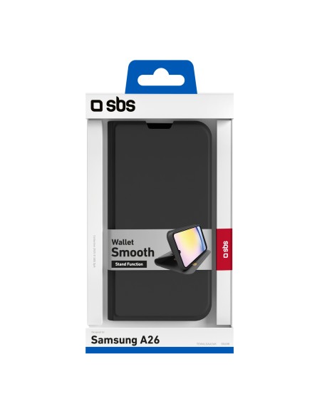 SBS TEWALSAA26K SAMSUNG A26 CUSTODIA A LIBRO SOFT TOUCH NERO