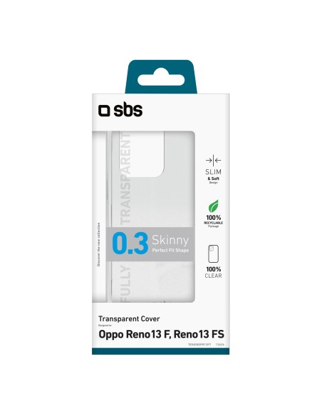 SBS TESKINOPR13FT OPPO RENO 13F/13FS COVER IN GOMMA TRASPARENTE