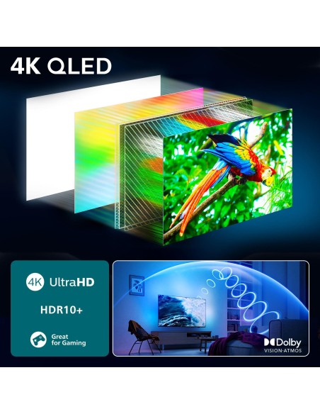 PHILIPS 65PUS9010/12 TVC 65" QLED  4K SMART TVSAT AMBILIGHT