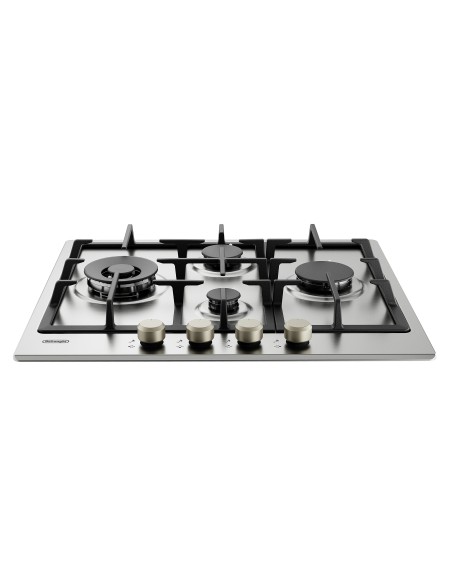 DE_LONGHI YLG60RFX PIANO COTTURA 60CM GAS 4F ACC. INOX GRIGLIE GHISA