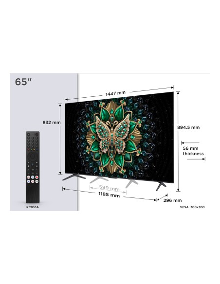 TCL 65C69K TVC 65" MINILED 4K 144HZ GOOGLE SAT/AUDIO ONKYO