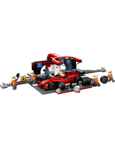 LEGO CITY FORMULA 1 PITSTOP E MECCANICI CON MONOPOSTO FERRARI F1®