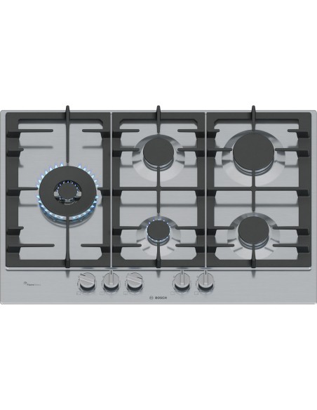 BOSCH PCS7A5I90 PIANO COTTURA 75CM 5F INOX WOK LATERALE FLAME SELECT