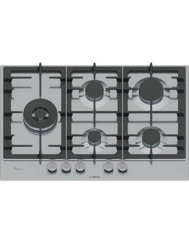BOSCH PCS7A5I90 PIANO COTTURA 75CM 5F INOX WOK LATERALE FLAME SELECT