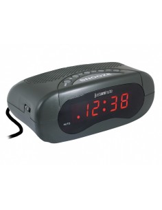 LOWELL EH49101N OROLOGIO DA TAVOLO DIGITALE NERO SVEGLIA LED ROSSI