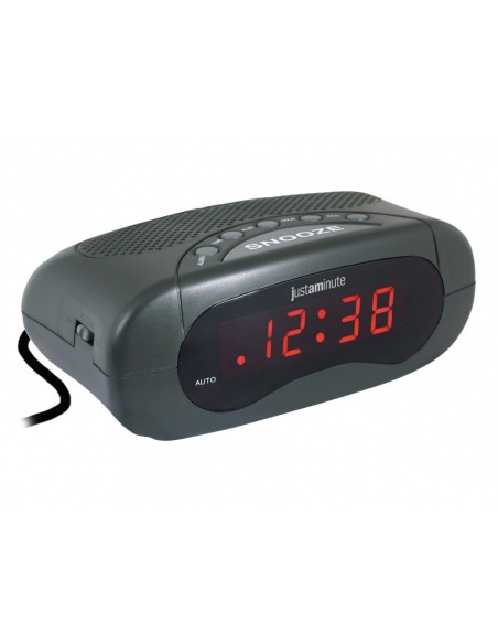 LOWELL EH49101N OROLOGIO DA TAVOLO DIGITALE NERO SVEGLIA LED ROSSI