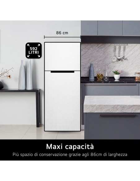 LG GTF916PZPED FRIGO D.P. E NF 592LH184 L86 P73 INOX DISPENSER WIFI