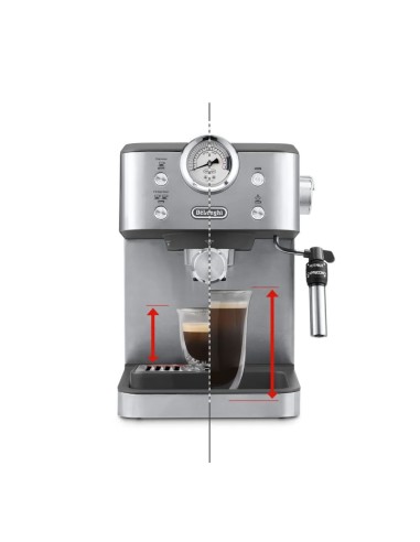DE LONGHI EM450.M MACCHINA CAFFE'  ESPRESSO METAL - SCALDATAZZE