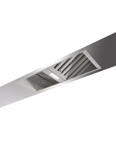 GLEM GAS GHF870IXA CAPPA A 78CM INOX PER PIANO INDUZIONE 1MOTORE 3VEL.