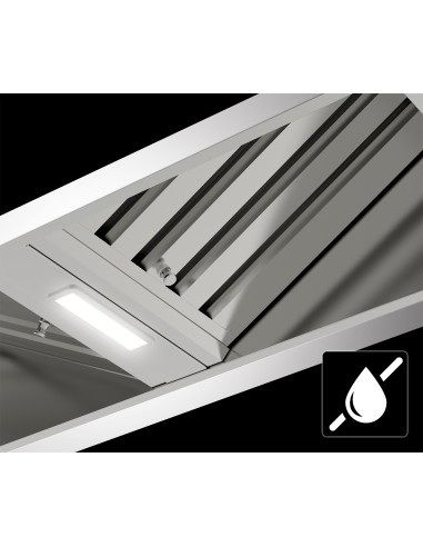GLEM GAS GHF870IXA CAPPA A 78CM INOX PER PIANO INDUZIONE 1MOTORE 3VEL.
