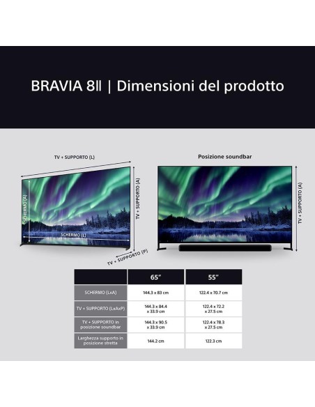 SONY K65XR8M25B TVC 65" OLED 4K    XR MASTER SERIES GOOGLE TV TVSAT