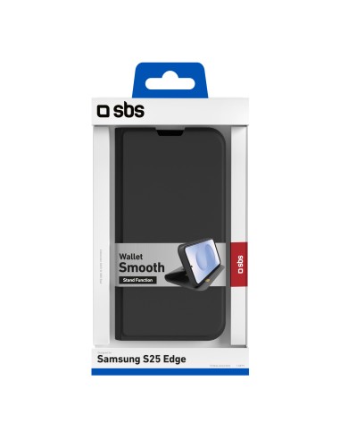 SBS TEWALSAS25EK SAMSUNG S25 EDGE CUSTODIA A LIBRO NERO