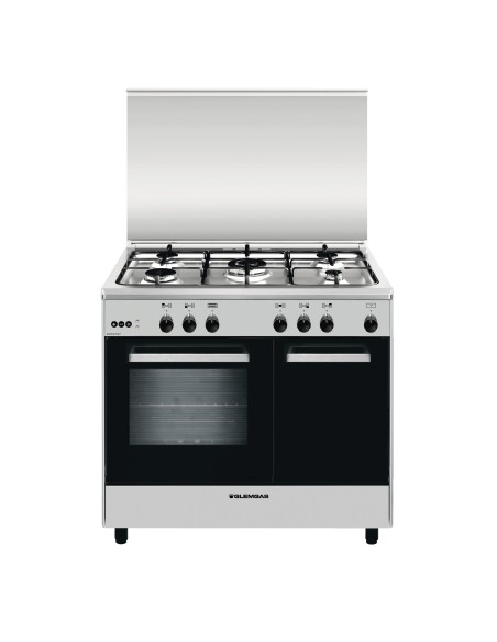 GLEM GAS AR965VI CUCINA A 90X60 PB INOX 4F+1TC F.GAS VENT. GRIG.PIATT.