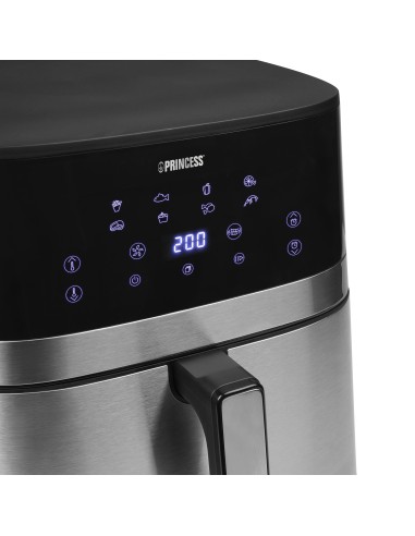 PRINCESS 182474 FRIGGITRICE AD ARIA DUAL HEAT 7LT 2300W LED 8PROG.