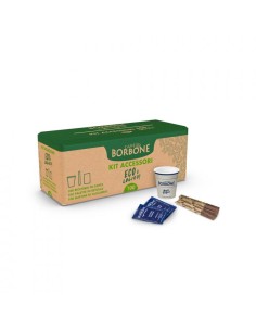 BORBONE KIT ACCESSORI 50 BICCHIERI 50 PALETTINE 50 BUSTINE ZUCCHERO 2