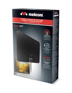 MELICONI EASY FIT ANTENNA AMPLIFICATA PIATTA 2