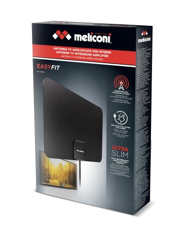 MELICONI EASY FIT ANTENNA AMPLIFICATA PIATTA