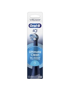 ORAL B ULTRA CLEAN BLACK POWER IO  RICAMBIO 3PZ 2